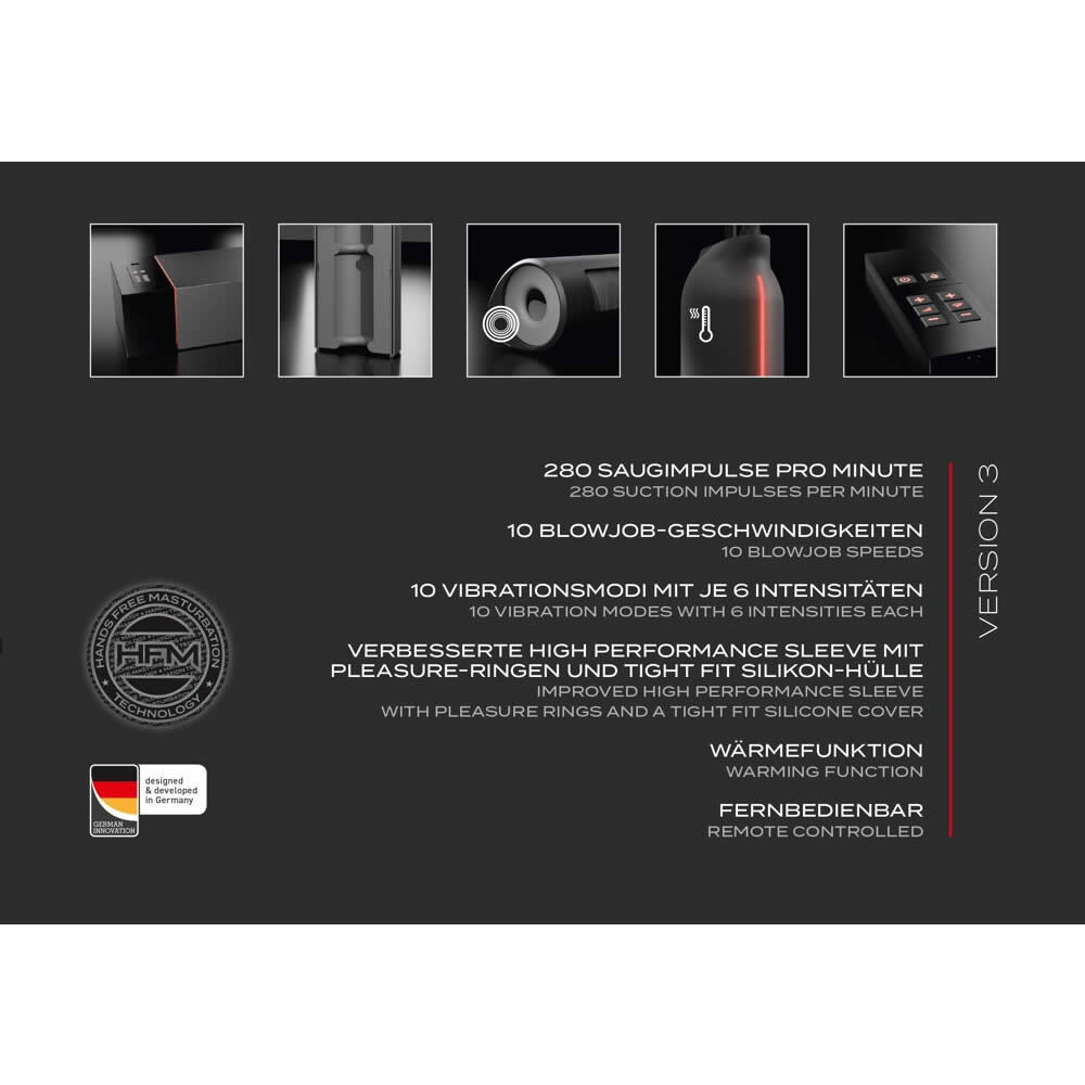 Suck-O-Mat 3.0 Blowjob Maskine & Masturbator