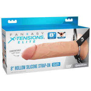 Fantasy X-Tensions Elite Hollow Silikone Strap-on Sæt