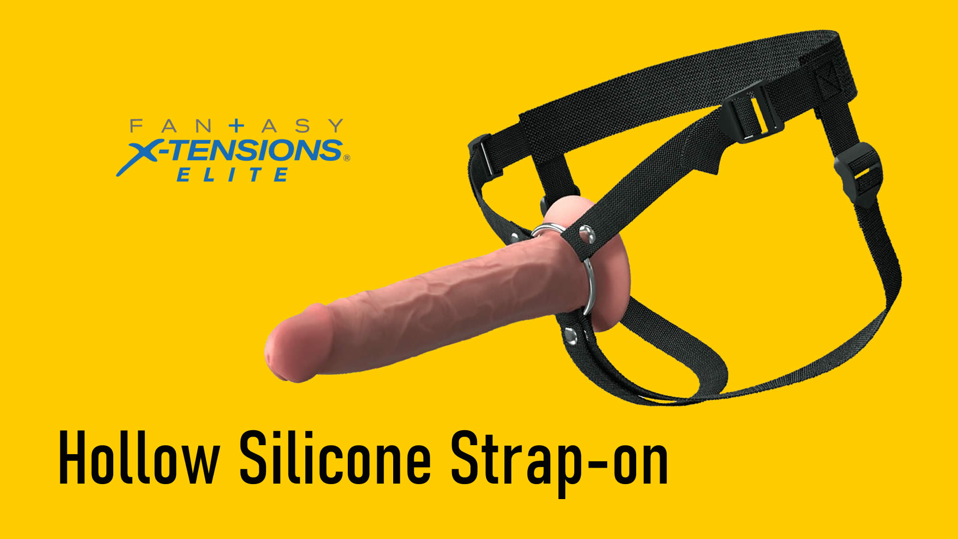 Fantasy X-Tensions Elite Hollow Silikone Strap-on Sæt