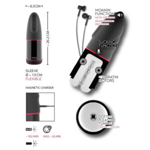 Wyne Masturbator 02 med Lyd, Vibrator og Suge Funktion