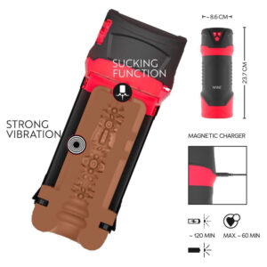 Wyne Masturbator 04 med Vibrator og Suge Funktion