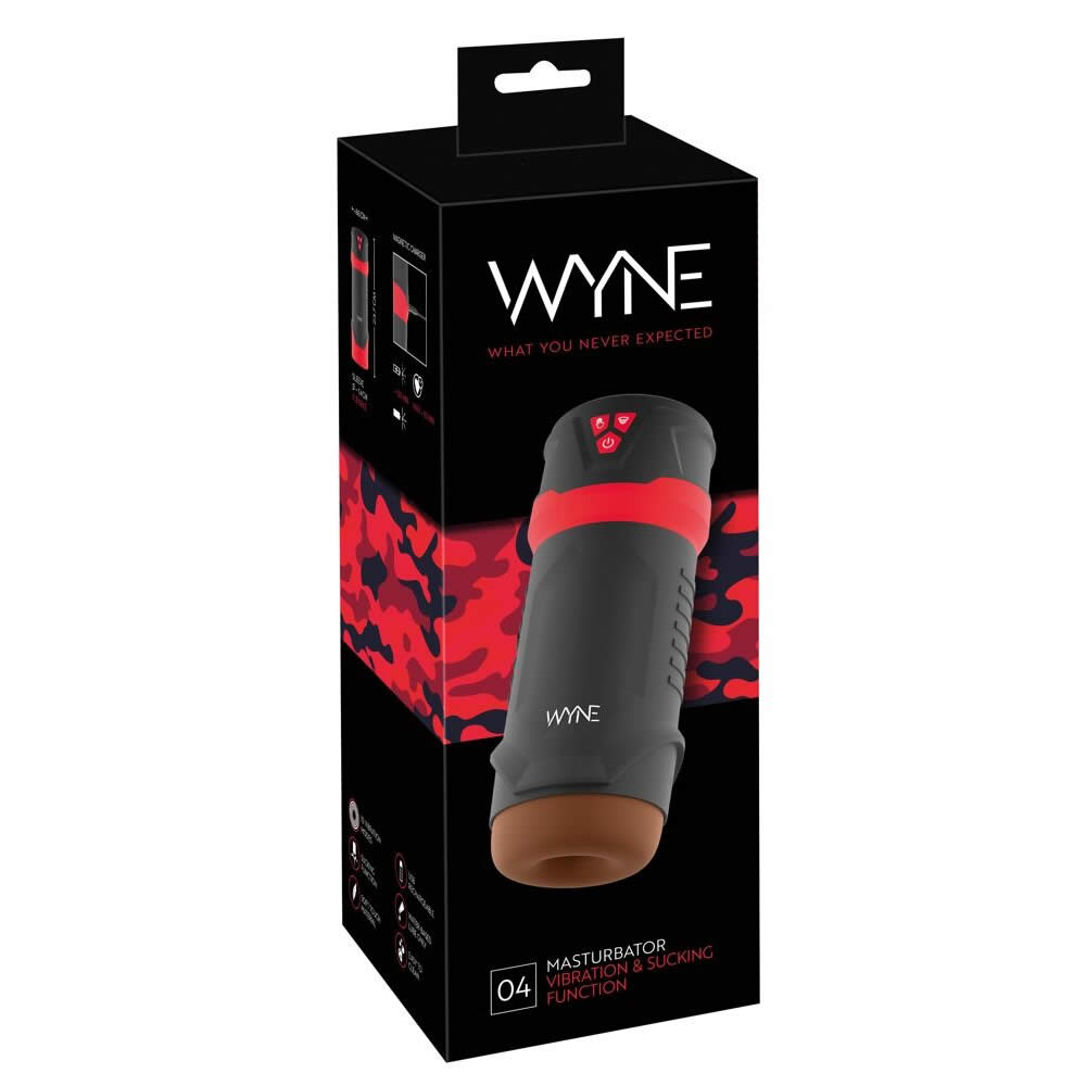Wyne Masturbator 04 med Vibrator og Suge Funktion