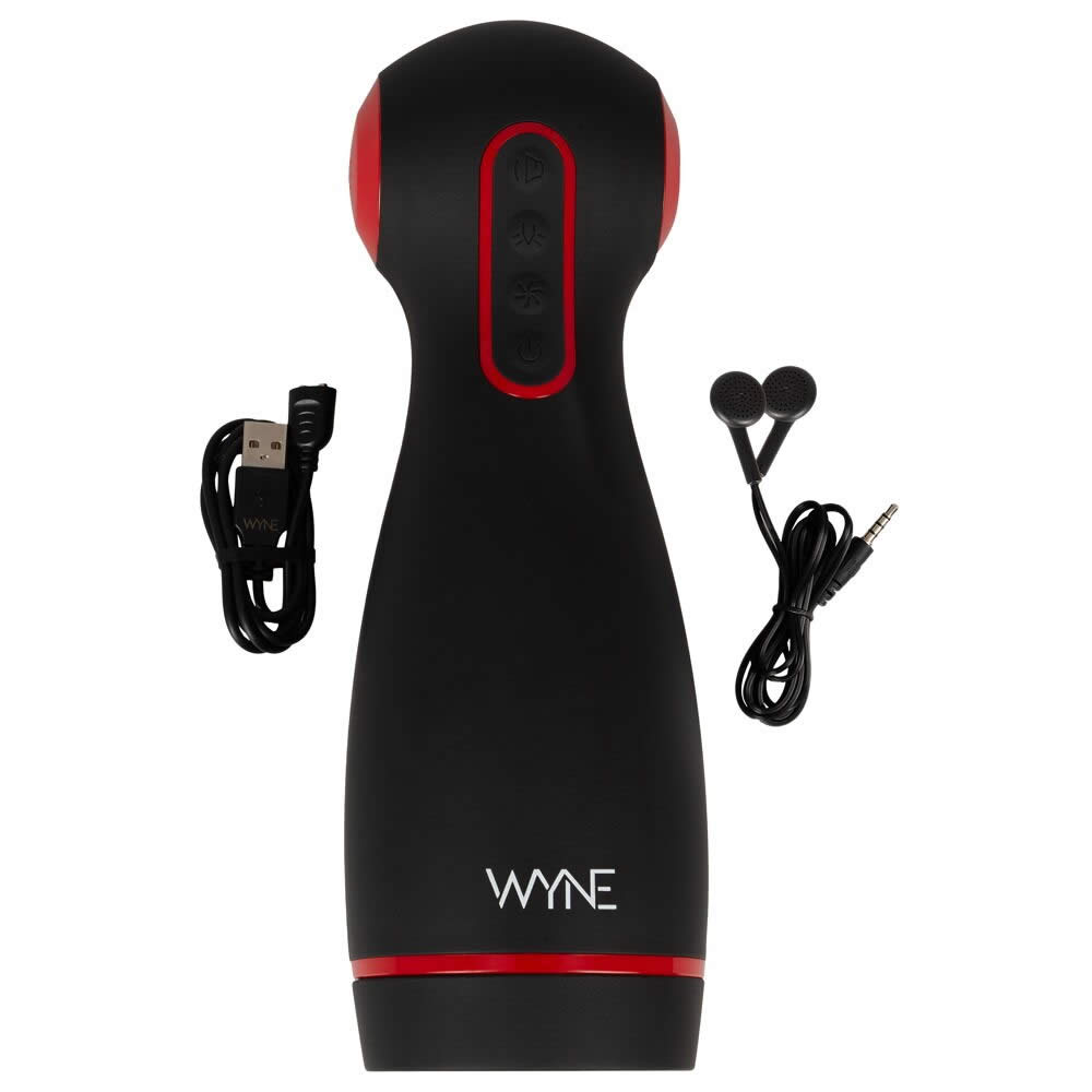 Wyne Masturbator 06 med Vibrator, Suge og Tryk Funktion