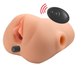 PDX Plus Pussy Double Pounder Masturbator med Vibrator