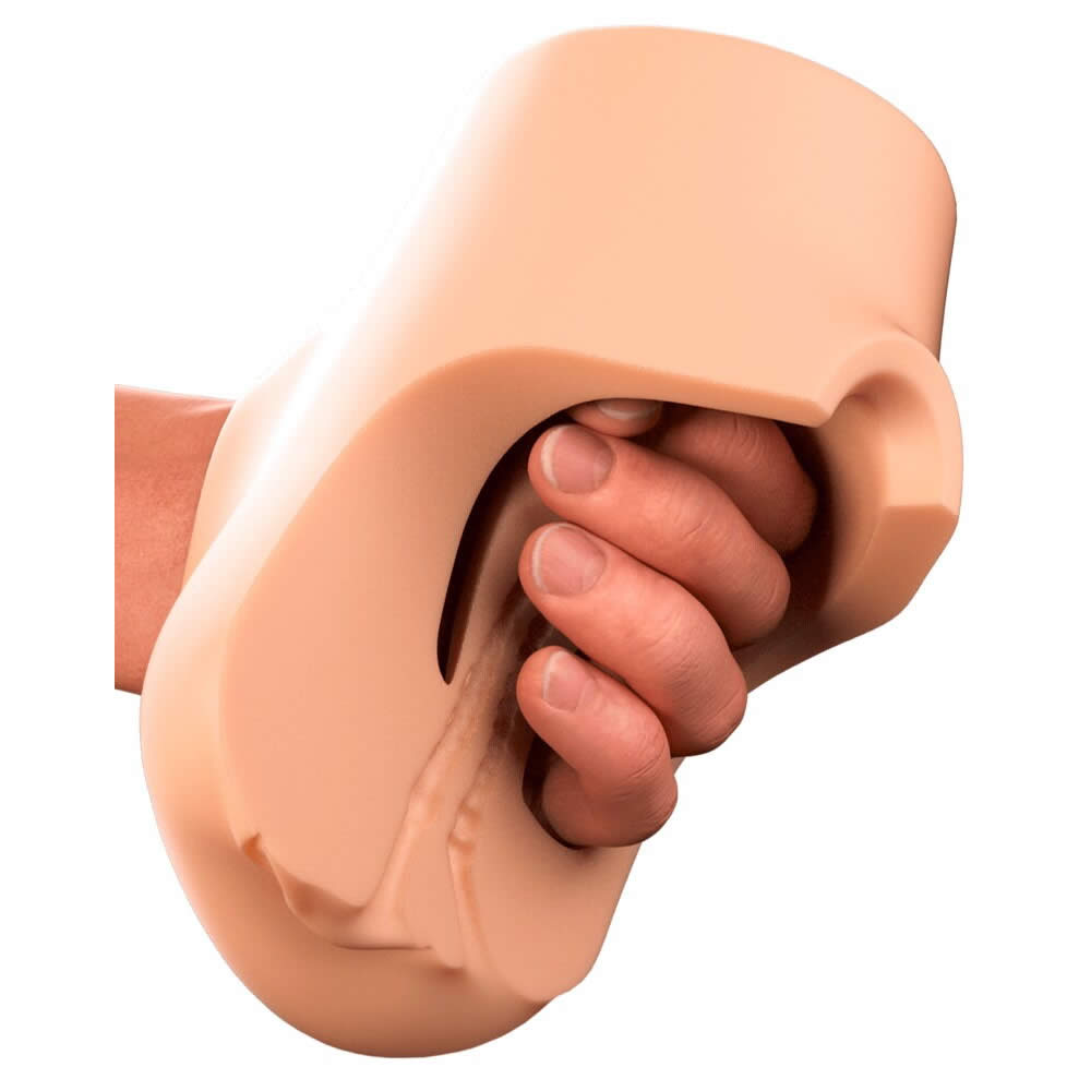 PDX Plus Pussy Double Pounder Masturbator med Vibrator