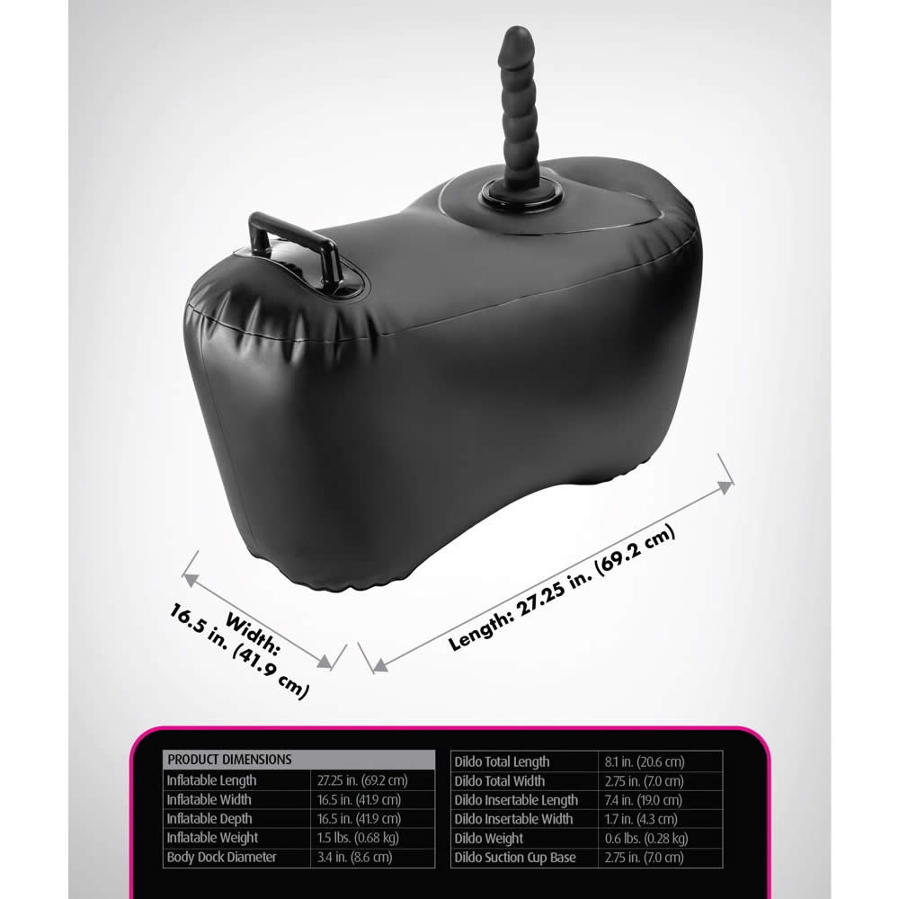Fetish Fantasy Body Dock Inflatable Love Seat med Dildo
