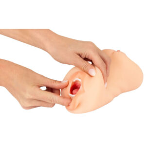 Natur Skin Mund, Vagina og Anus Masturbator