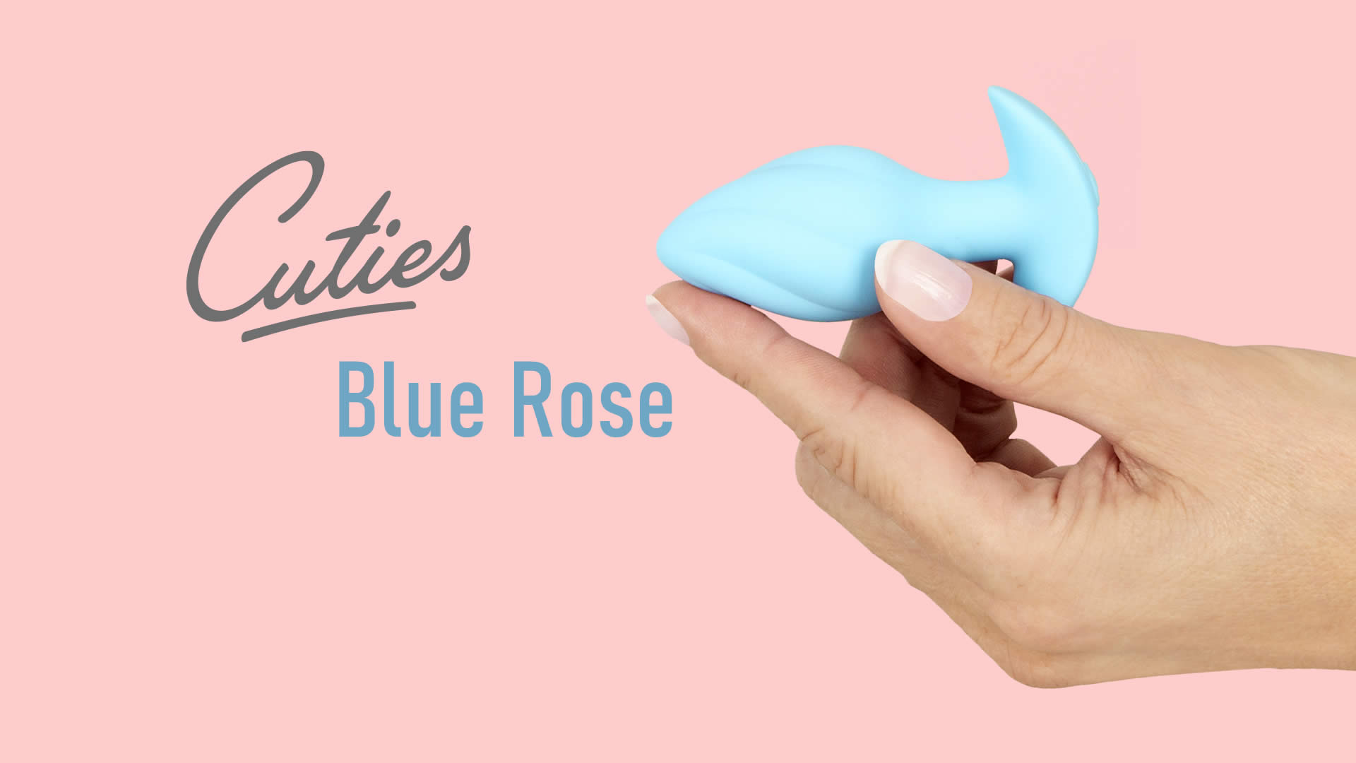 Cuties Vibrating Mini Butt Plug Blue Rose