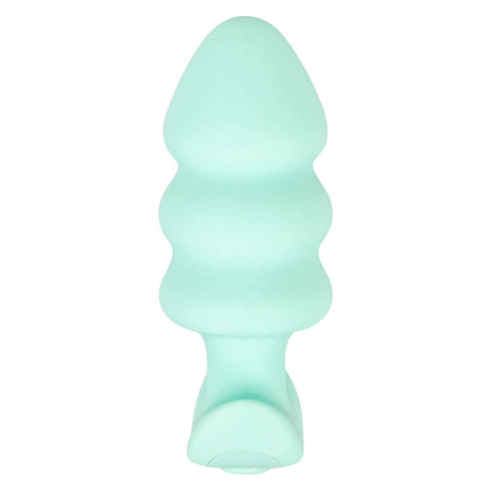 Cuties Vibrating Mini Butt Plug Teal Tree