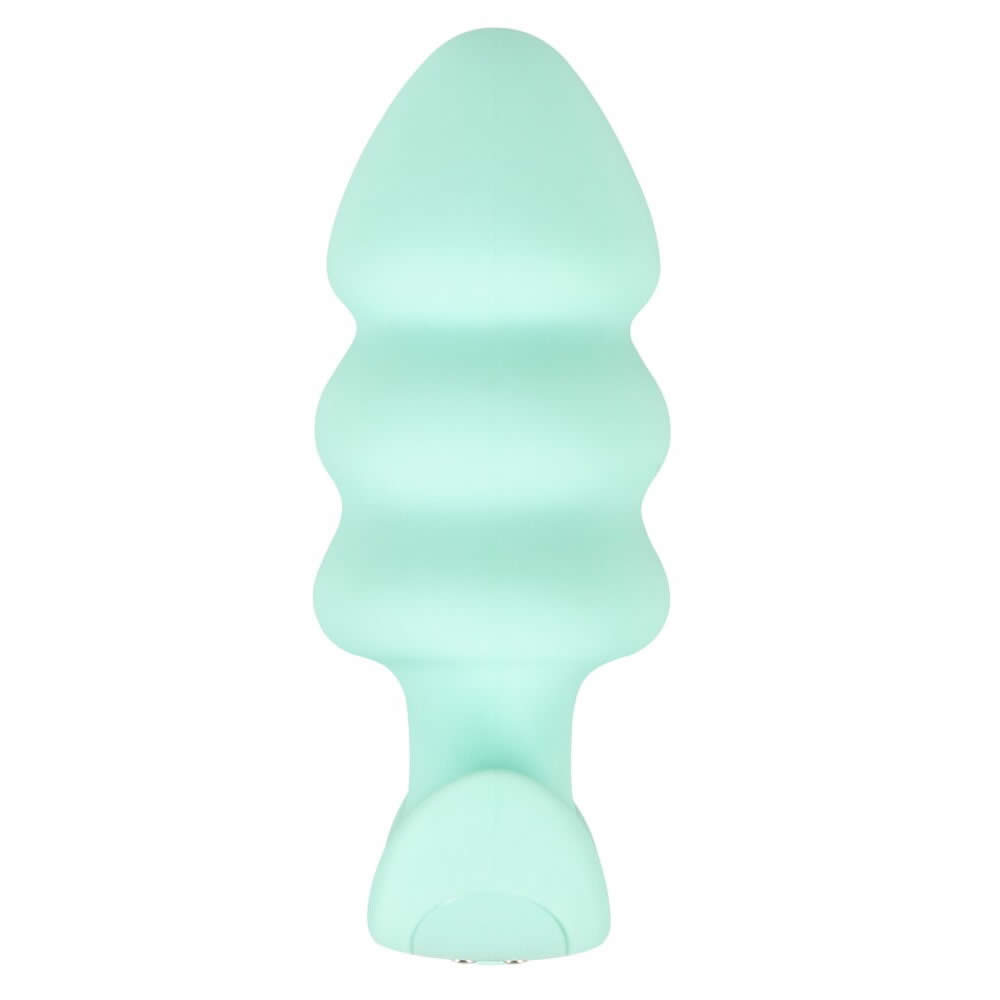 Cuties Vibrating Mini Butt Plug Teal Tree