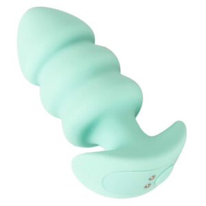 Cuties Vibrating Mini Butt Plug Teal Tree