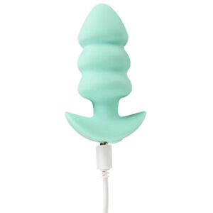 Cuties Vibrating Mini Butt Plug Teal Tree