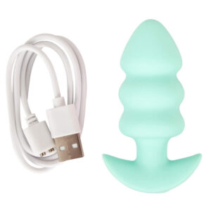 Cuties Vibrating Mini Butt Plug Teal Tree