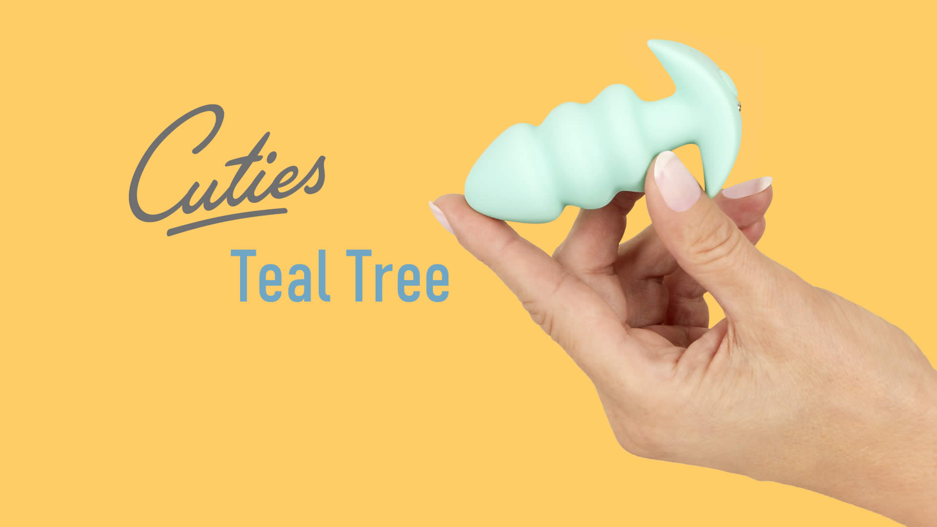 Cuties Vibrating Mini Butt Plug Teal Tree