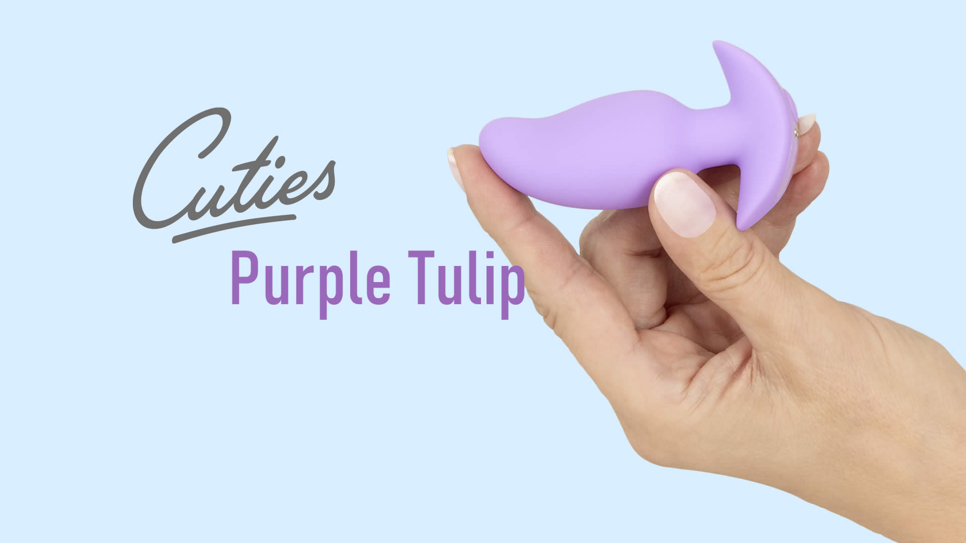 Cuties Vibrating Mini Butt Plug Purple Tulip