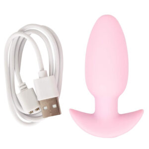 Cuties Vibrating Mini Butt Plug Pink Peony