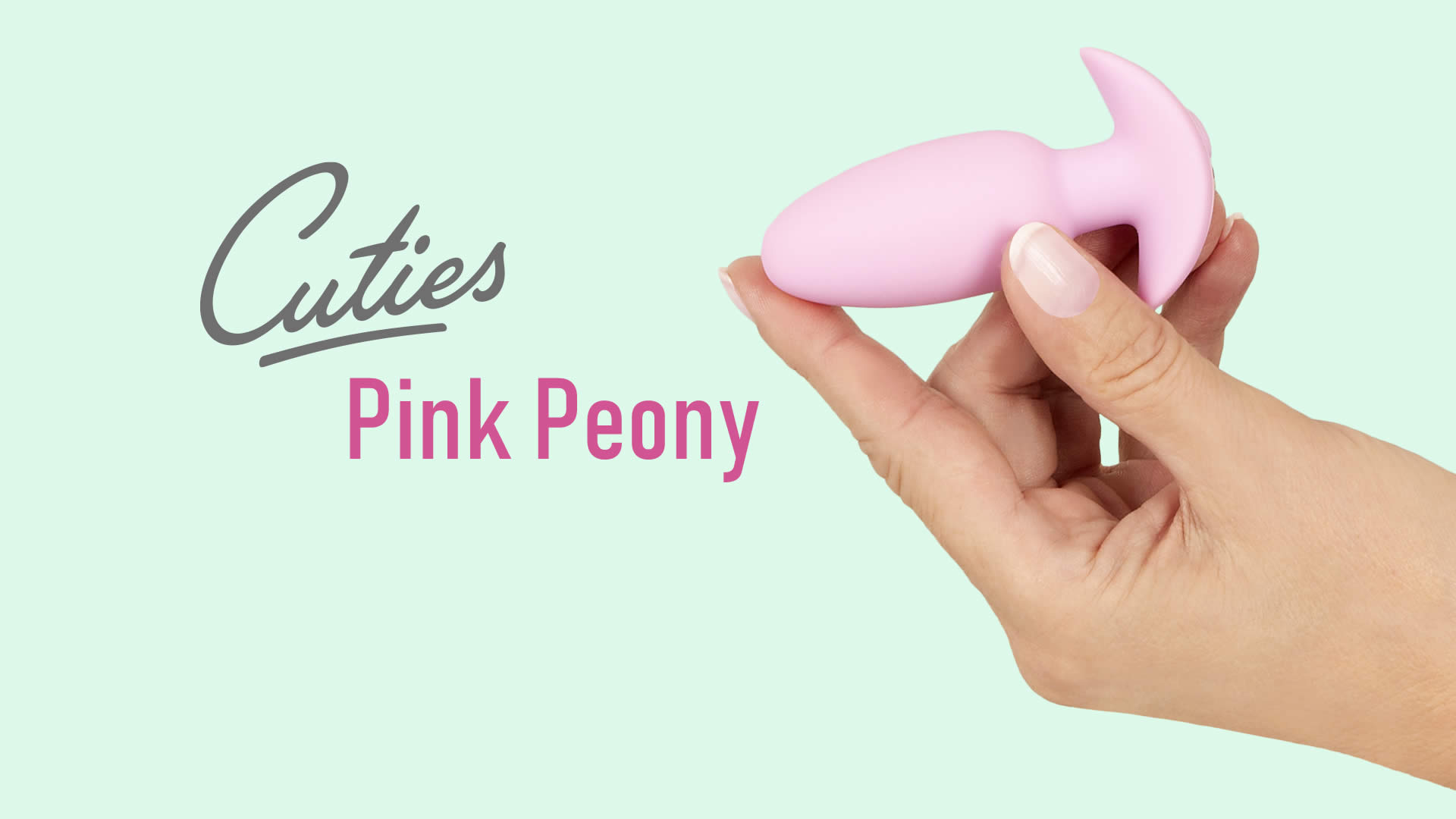 Cuties Vibrating Mini Butt Plug Pink Peony