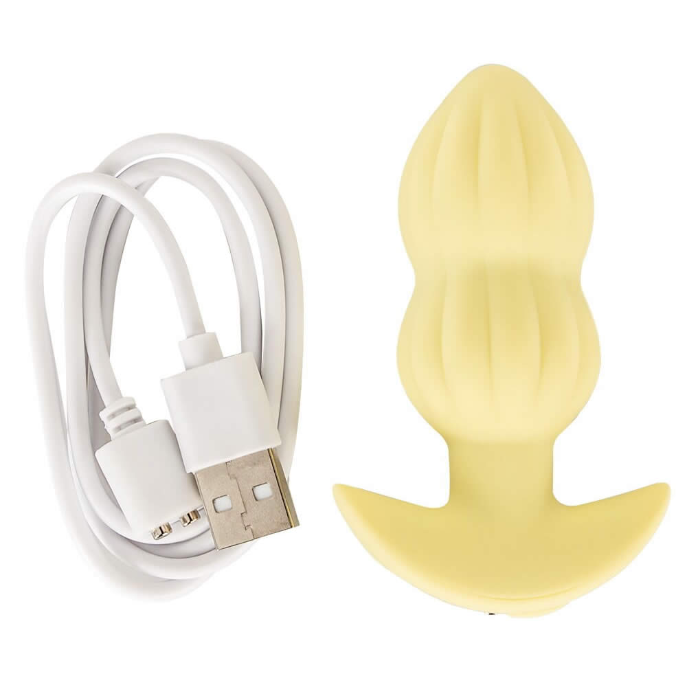 Cuties Vibrating Mini Butt Plug Yellow Blossom