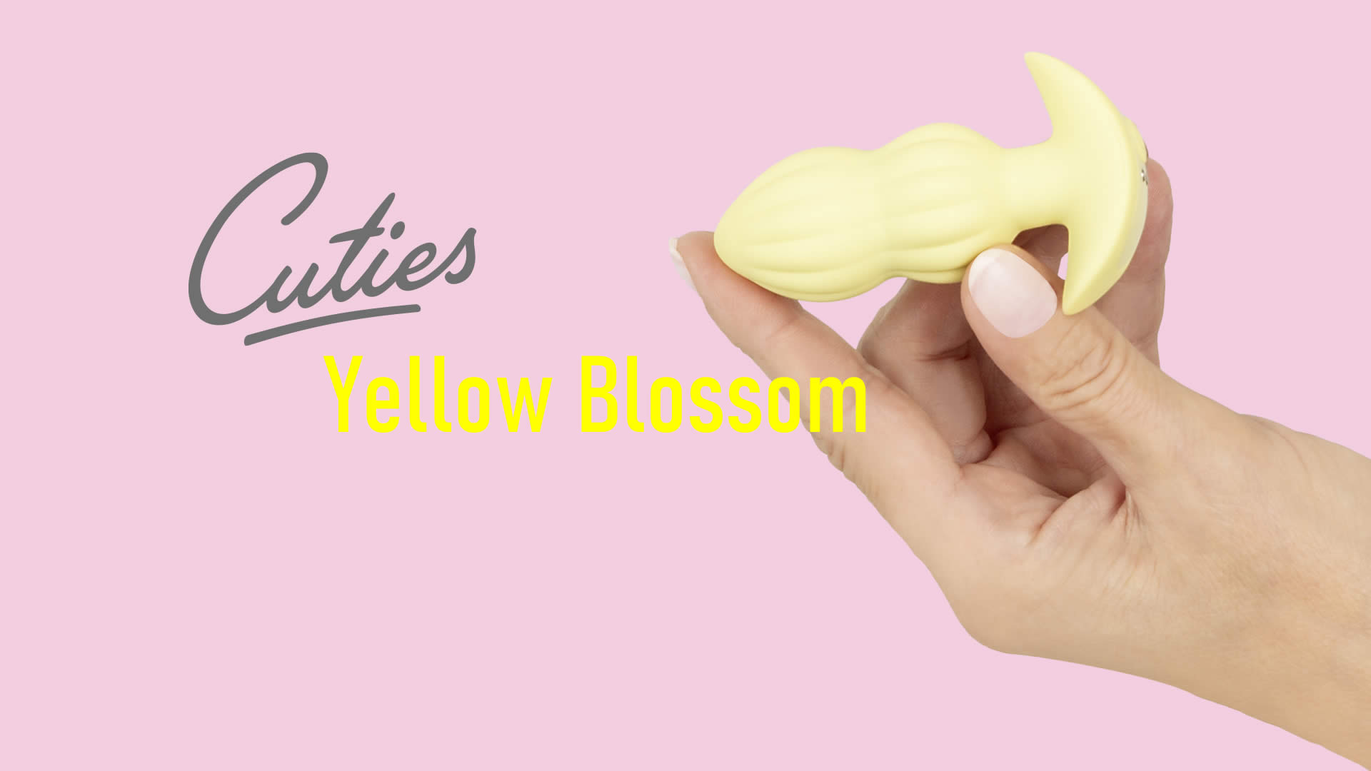Cuties Vibrating Mini Butt Plug Yellow Blossom