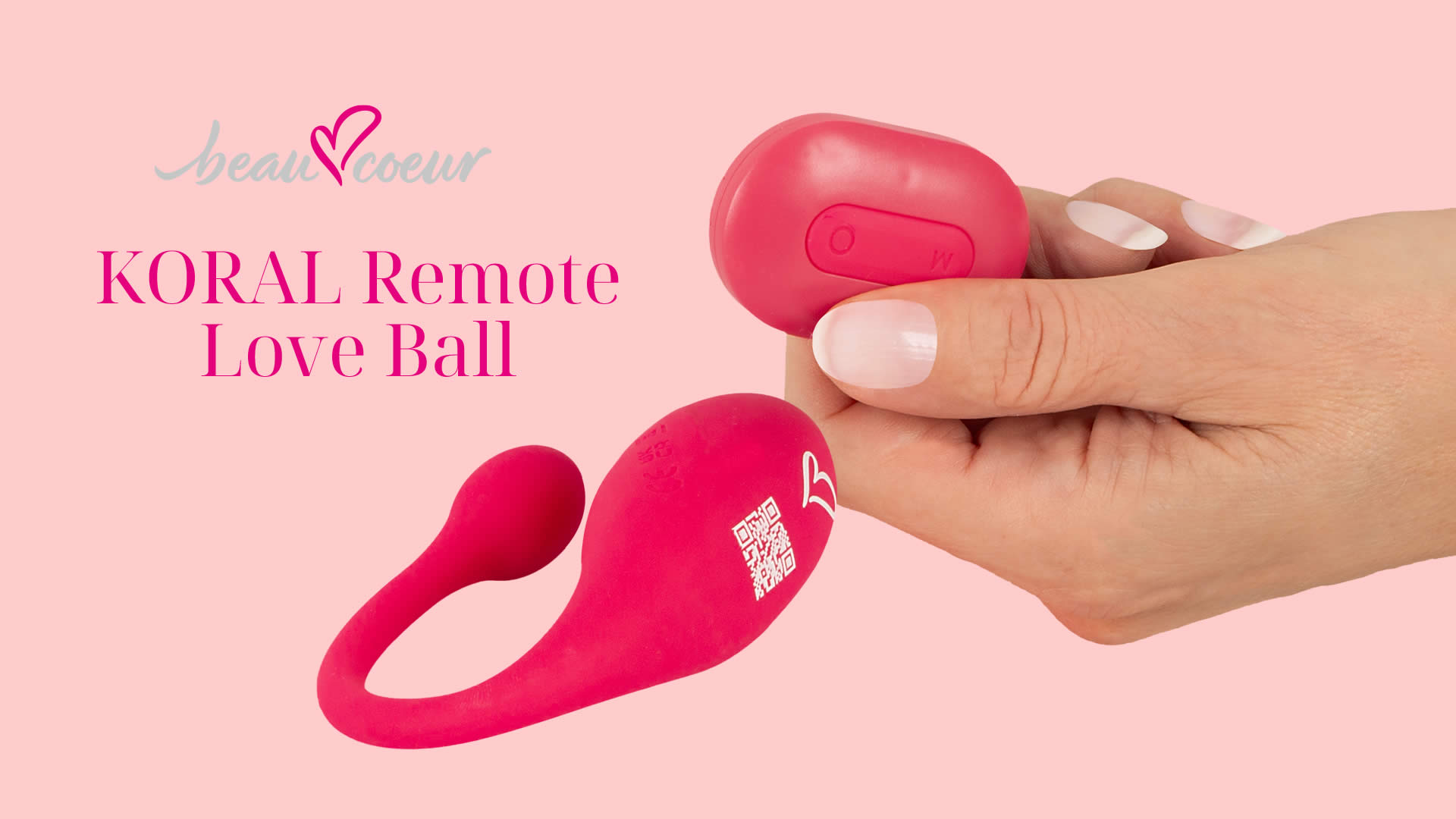 Beau Coeur Koral Love Ball Fjernbetjent Vibrator Æg