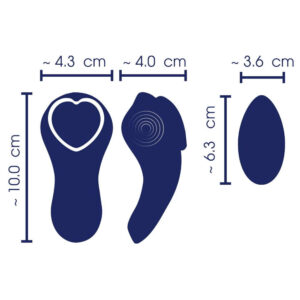 Sweet Smile Fjernbetjent Trusse Vibrator Heart