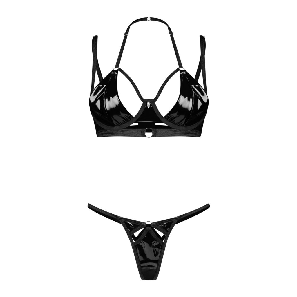 Obsessive Vinyl BH og Trusse Sæt Keira Lise