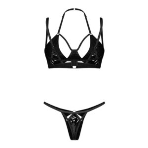 Obsessive Vinyl BH og Trusse Sæt Keira Lise