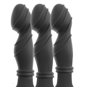 Anos Prostata Vibrator Plug med Bevægelige Ringe