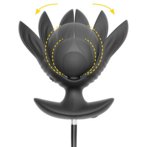 Anos Fjernbetjent Oppustelig Expander Anal Plug med Vibration