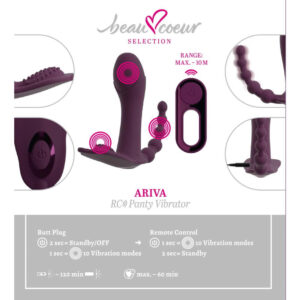 Beau Coeur Fjernbetjent Triple Panty Vibrator Vibrator