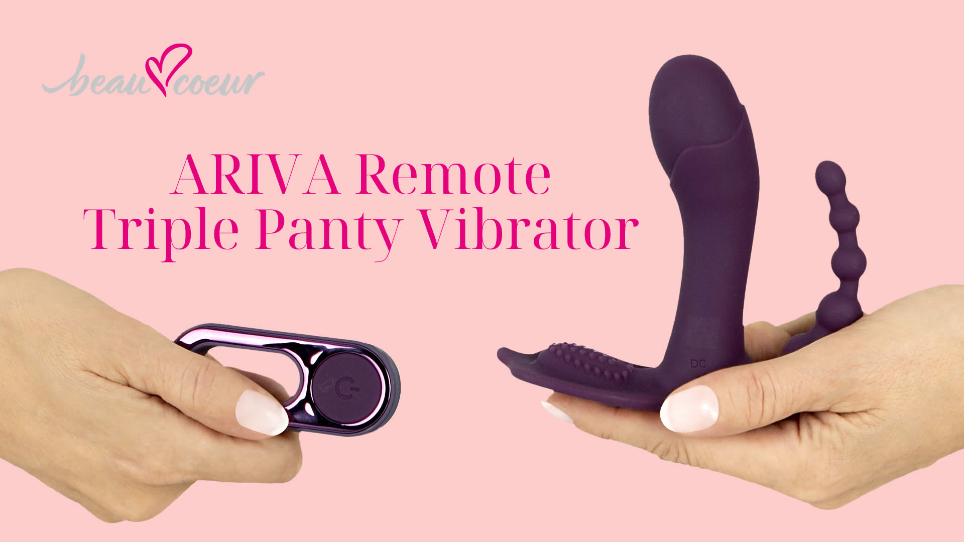 Beau Coeur Fjernbetjent Triple Panty Vibrator Vibrator
