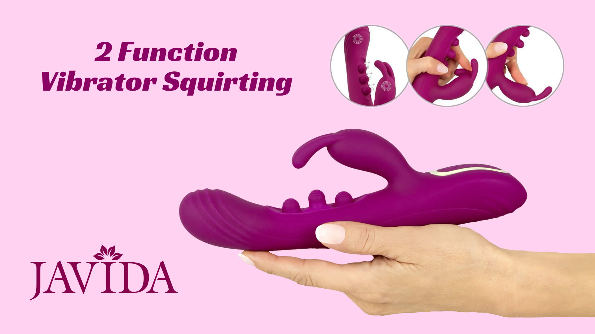 Javida 2 Funktion Rabbit Vibrator Squirting