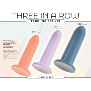 Three in a Row Dildo Sæt med Sugekop