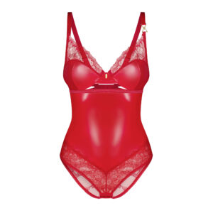 Obsessive Aliosa Body i Rød Wetlook og Blonder