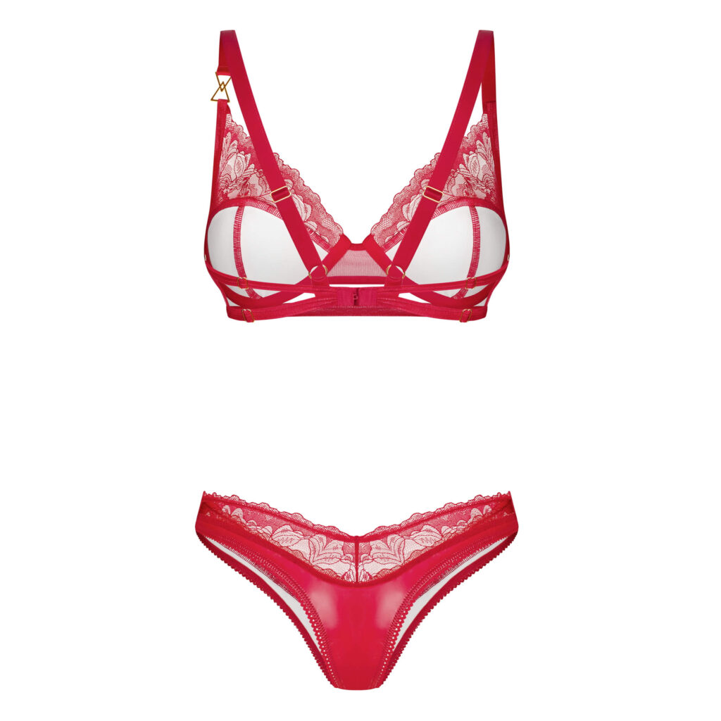 Obsessive Aliosa Wetlook Blonde BH og Rio String Trusse