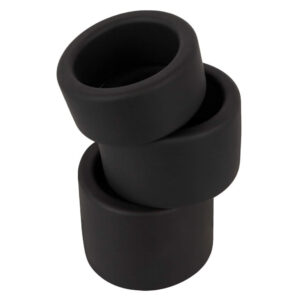 Erecto Cock Essentials Testikel og Penisring Sæt i Silikone