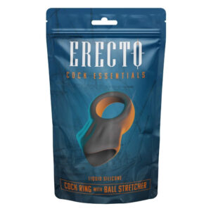 Erecto Cock Essentials Penis Ring med Ball Stretcher i Silikone
