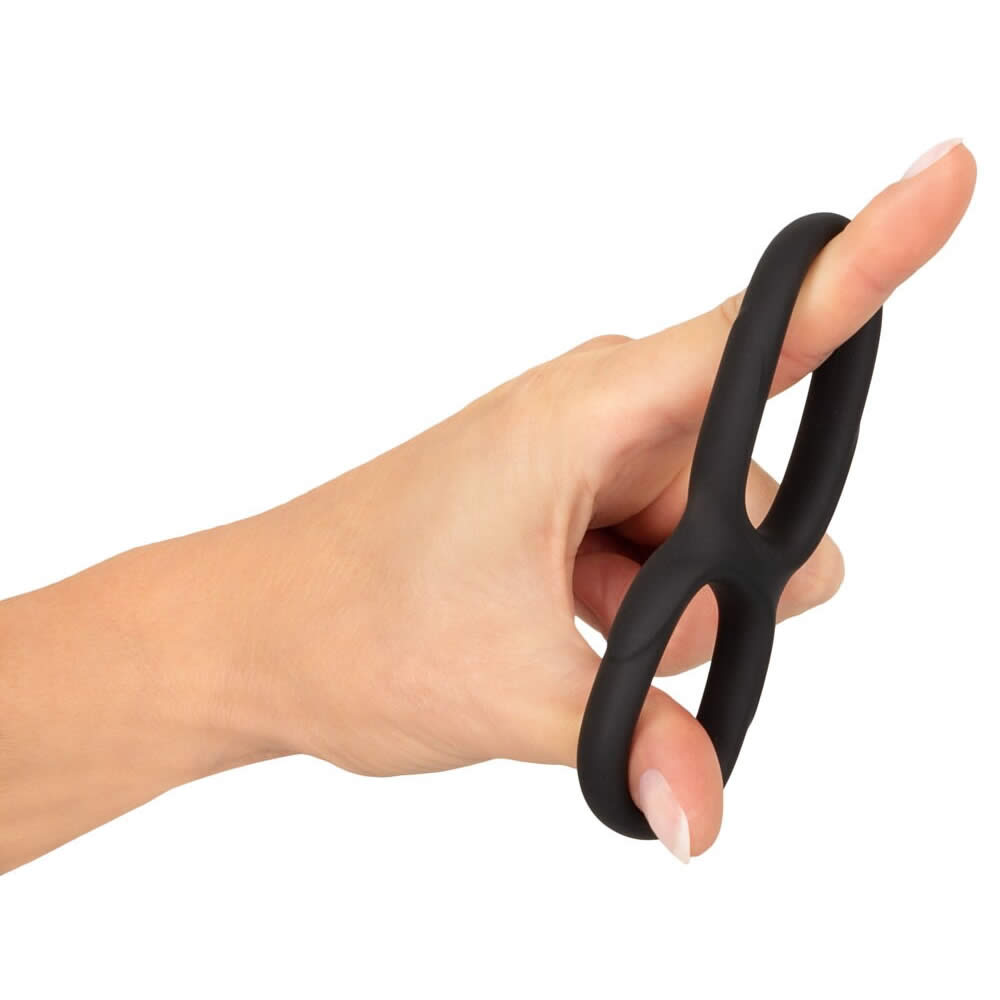 Erecto Cock Essentials Dobbelt Penis Ring i Silikone