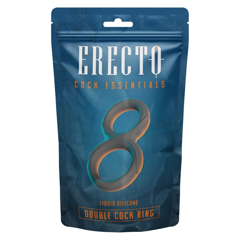 Erecto Cock Essentials Dobbelt Penis Ring i Silikone