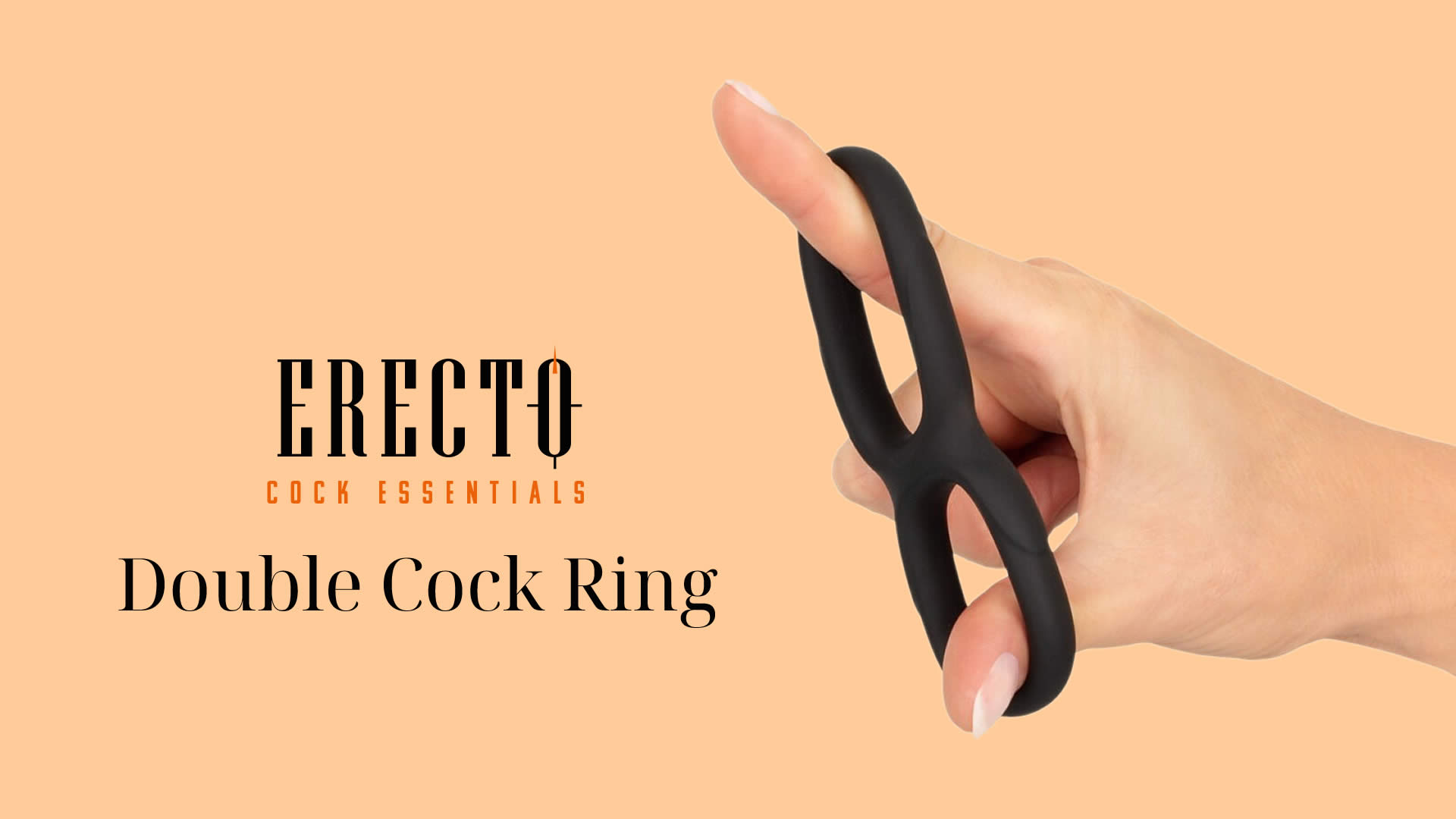 Erecto Cock Essentials Dobbelt Penis Ring i Silikone