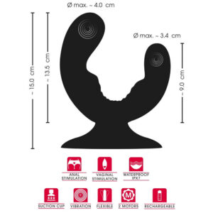 Sweet Smile Dual Vibrator i Rød