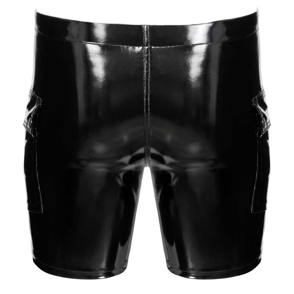 Herre Vinyl Shorts i Sort