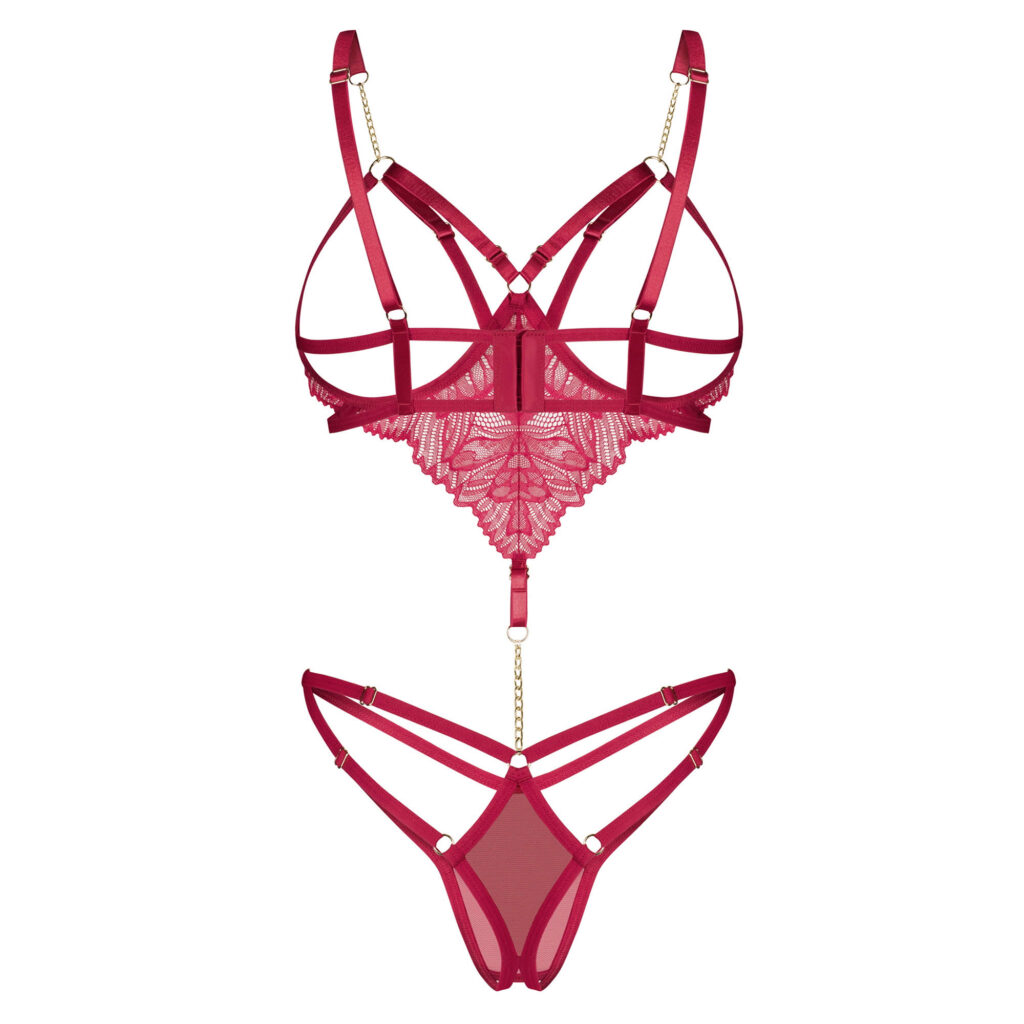 Obsessive Matildea Blonde Body med Åben Bund