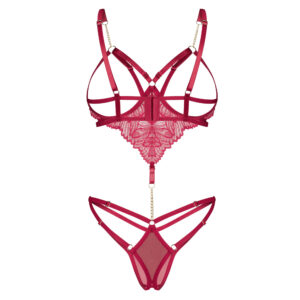 Obsessive Matildea Blonde Body med Åben Bund