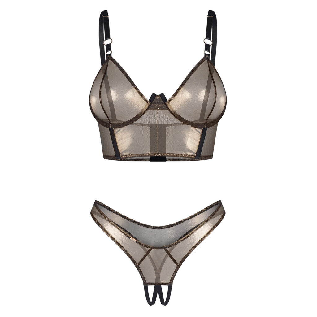 Obsessive Soranna BH og Trusse i Bronze Farve