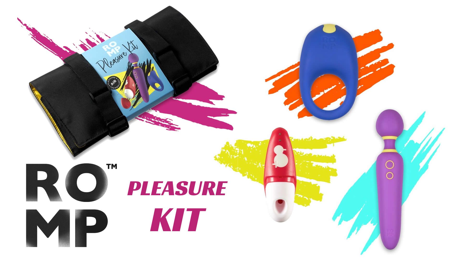 Romp Pleasure Kit med 3 dele til hende og ham