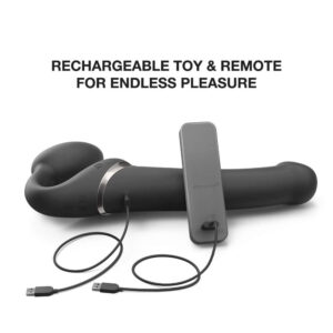 Strap-Me-On Multi Orgasm Bendable Strap-On Vibrator med Fjernbetjening