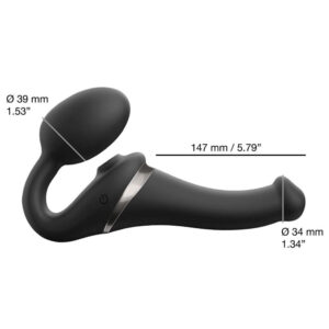 Strap-Me-On Multi Orgasm Bendable Strap-On Vibrator med Fjernbetjening