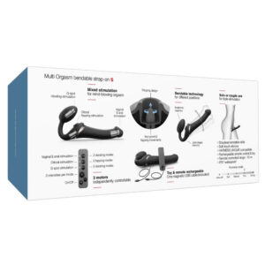 Strap-Me-On Multi Orgasm Bendable Strap-On Vibrator med Fjernbetjening