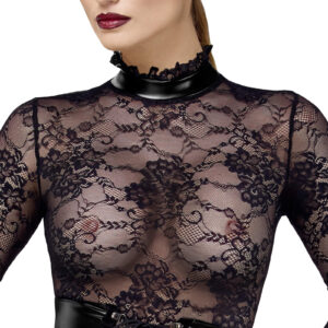 Noir Kink Royal Blondekjole med Talje Corsage i Sort